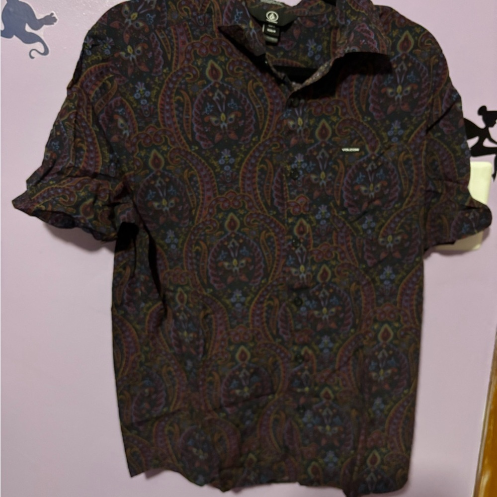 Volcom Men's Multicolor Paisley Shirt
